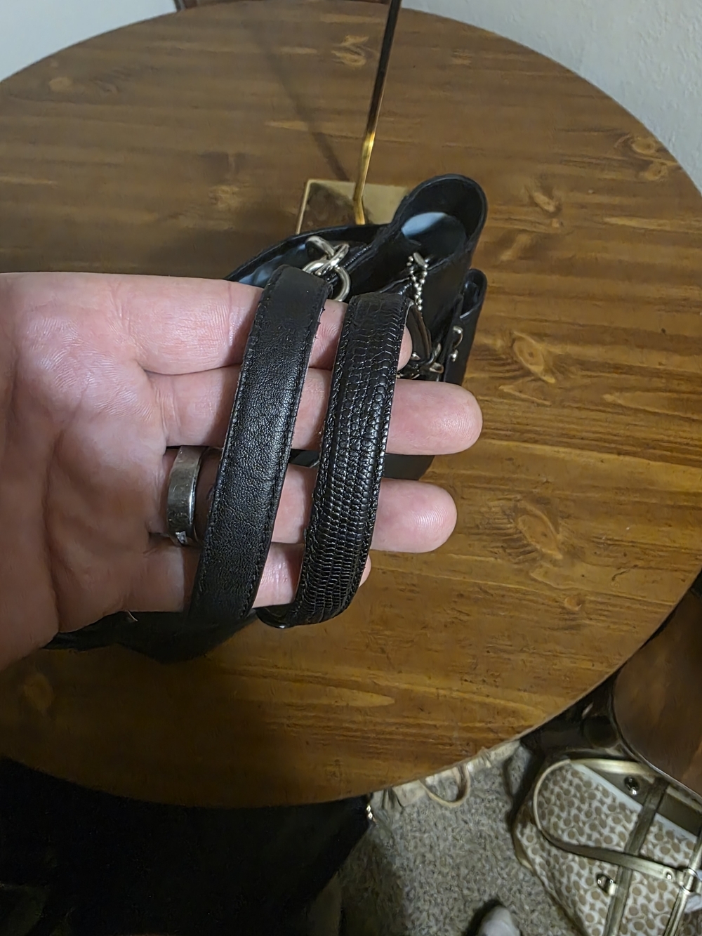 Coach Collette In Black Cowhide,buttery Soft Leather - Picture 12 of 16